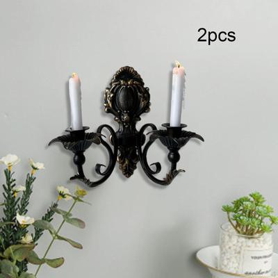 Kerzenleuchter Wandkerzenhalter Retro Design Dekorative Wandhalterung Kerzenständer für Wohnzimmer