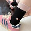 Contrasting Cartoon Embroidered Socks Socks Cute Little Animal Color Blocking Trendy Personality Cotton Stockings