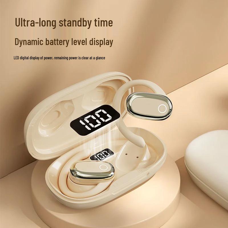 GT735Y Wireless Clip-On Earphones 2025: Long Battery Life & Non-In-Ear Design for Sports & Running