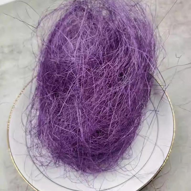 Raffia Fine Hemp Silk Colored Filler for Weddings and Holiday Scenes