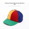 Detachable Color-block Bamboo Dragonfly Baseball Cap with Deep Crown for Parent-child Outings
