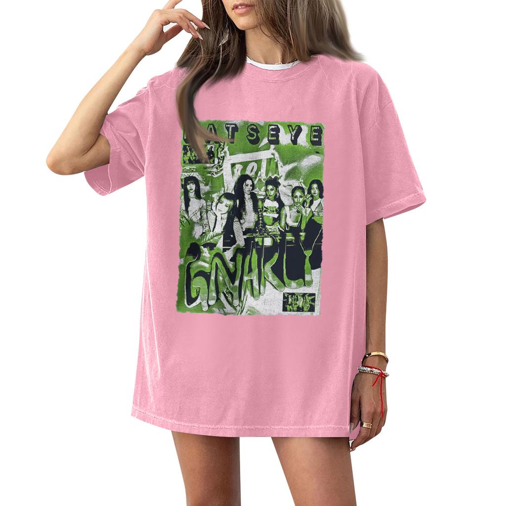 Women's Round Neck Printed Short-sleeved T-shirt Top