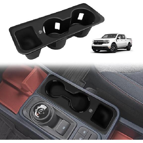 Fit -2025 Ford Maverick Lariat Car Center Console Drink Cup Holder Organizer