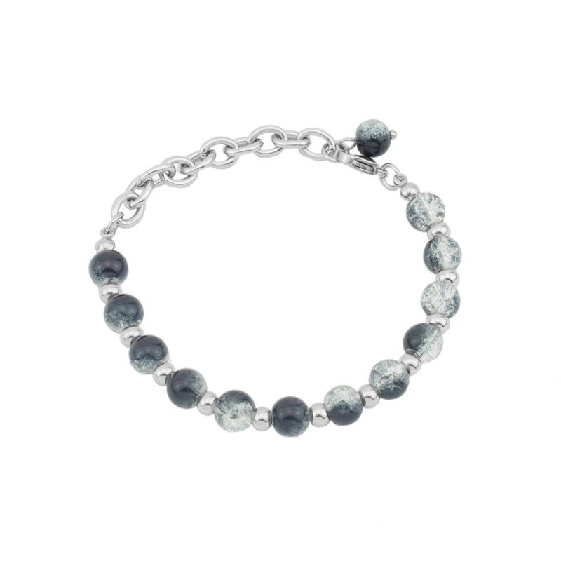 

Браслет Street Trend Niche Crack Bead Браслет из нержавеющей стали с цепочкой, регулируемый, хип-хоп, украшения для мужчин и женщин, холодный стиль