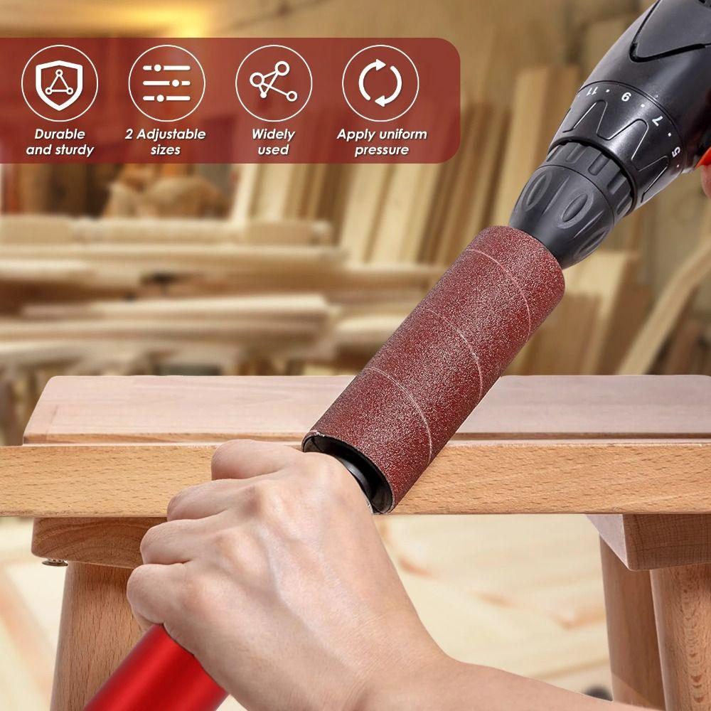 Sanding Rod Drum Sanding Kit Drill Attachment Conversion SandingTool Mini Belt Sander  Plastic