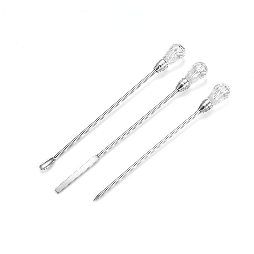 

Инструмент ручной работы своими руками Тыкать пузырь иглой Перемешать Палку Совок для порошка