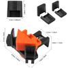4PCS 90-degree Angle Clamps | Woodworking Angle Clamps, Right-angle Clamps Fixed Fixtures With Adjustable Hand Tools, Suitable For Cabinets