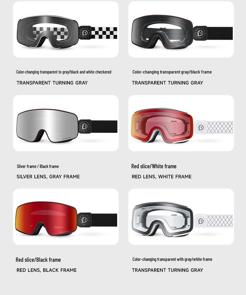 Smart Color-Changing Anti-Fog Polarized Motorcycle Goggles with Wind, Sand, and UV Protection