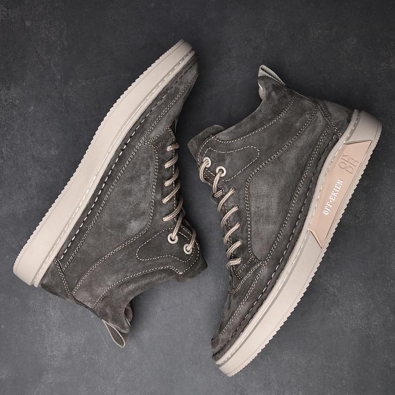 British Style Genuine Leather Men Shoes Trend Comfortable Casual Shoes Moccasins Men Flats Shoes