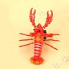 4Pcs Entertainment Smooth Edges Burr-free Simulation Lobster Model Boys Girls Pull Cord Toys