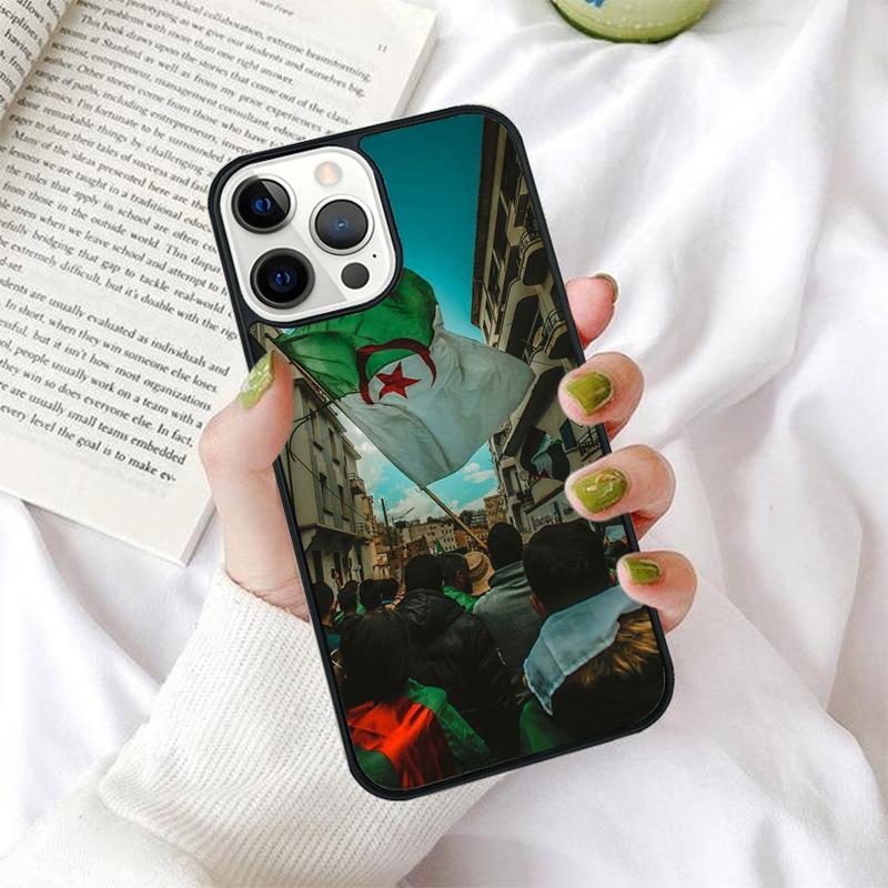 Algeria Flag Algerian Phone Case For iPhone 17 Air 15 16 14 11 12 13 Pro MAX Plus cover shell coque