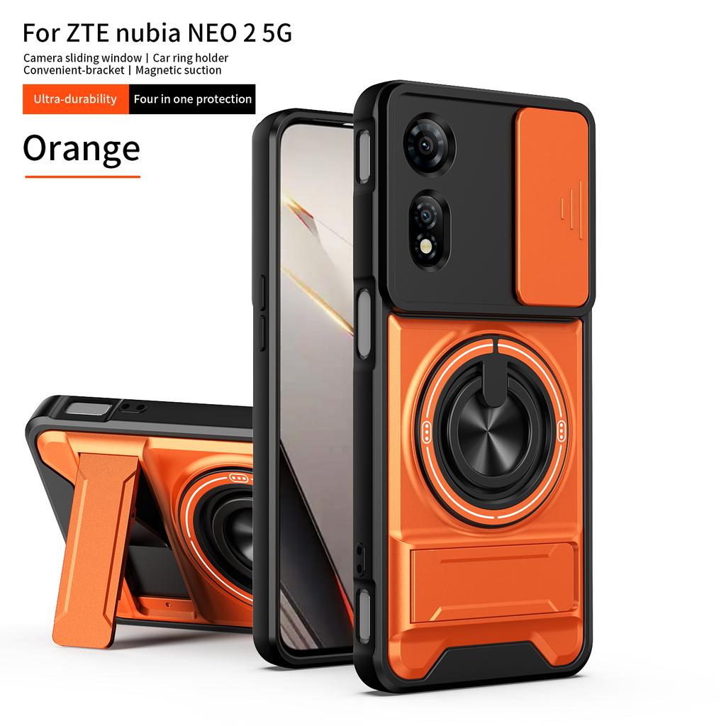 Per ZTE nubia Neo 2 Custodia ZTE nubia Neo 2 Cover Custodia per Telefono Supporto Pieghevole Magnetico Magsafe Cover Blindata Militare Protezione Fotocamera