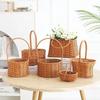 Imitation Rattan Flower Basket Flower Shop Best-selling Hand Basket Living Room Flower Arrangement Storage Basket Picnic Basket