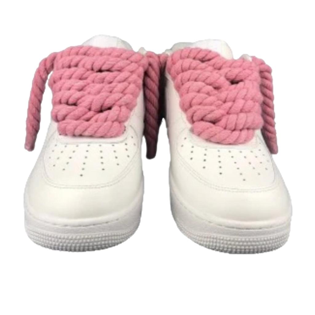 Nike Air Force 1 Custom Pink Rope Laces
