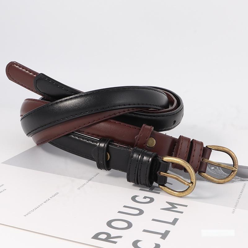 Minimalist Style Stylish Pu Belt With Alloy Pin Buckle For Daily Use Suitable