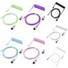 USB Port a Mechanical Keyboard Coiled Cable Mechanical Keyboard Coiling Cord  Computer Accessories