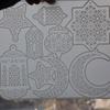Silicone Crafting Mold Moon and Star Pendant Making Molds Silicone Crafting Supply Eid Theme for Jewelry and Home Decors