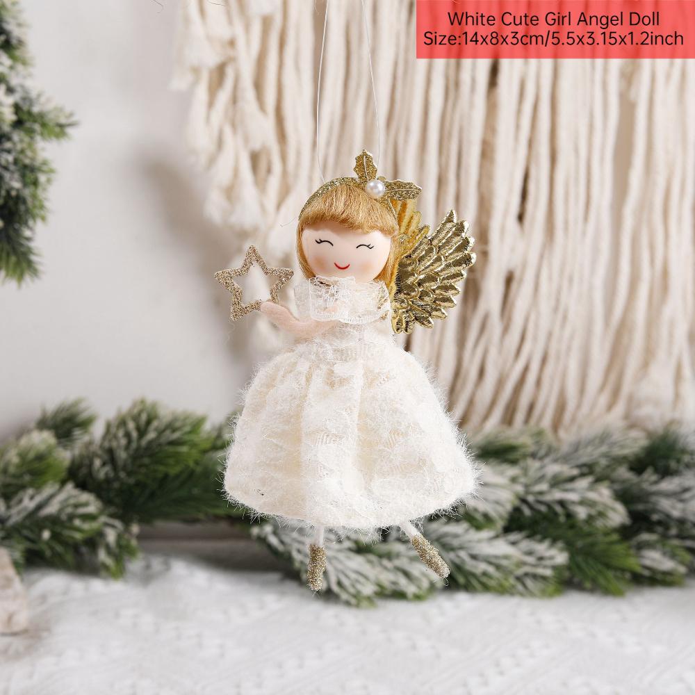 Angel Doll Merry Christmas Ornaments Christmas Decorations for Home Noel Natal Tree Decor Navidad Xmas 2025 New Year 2025 Gifts