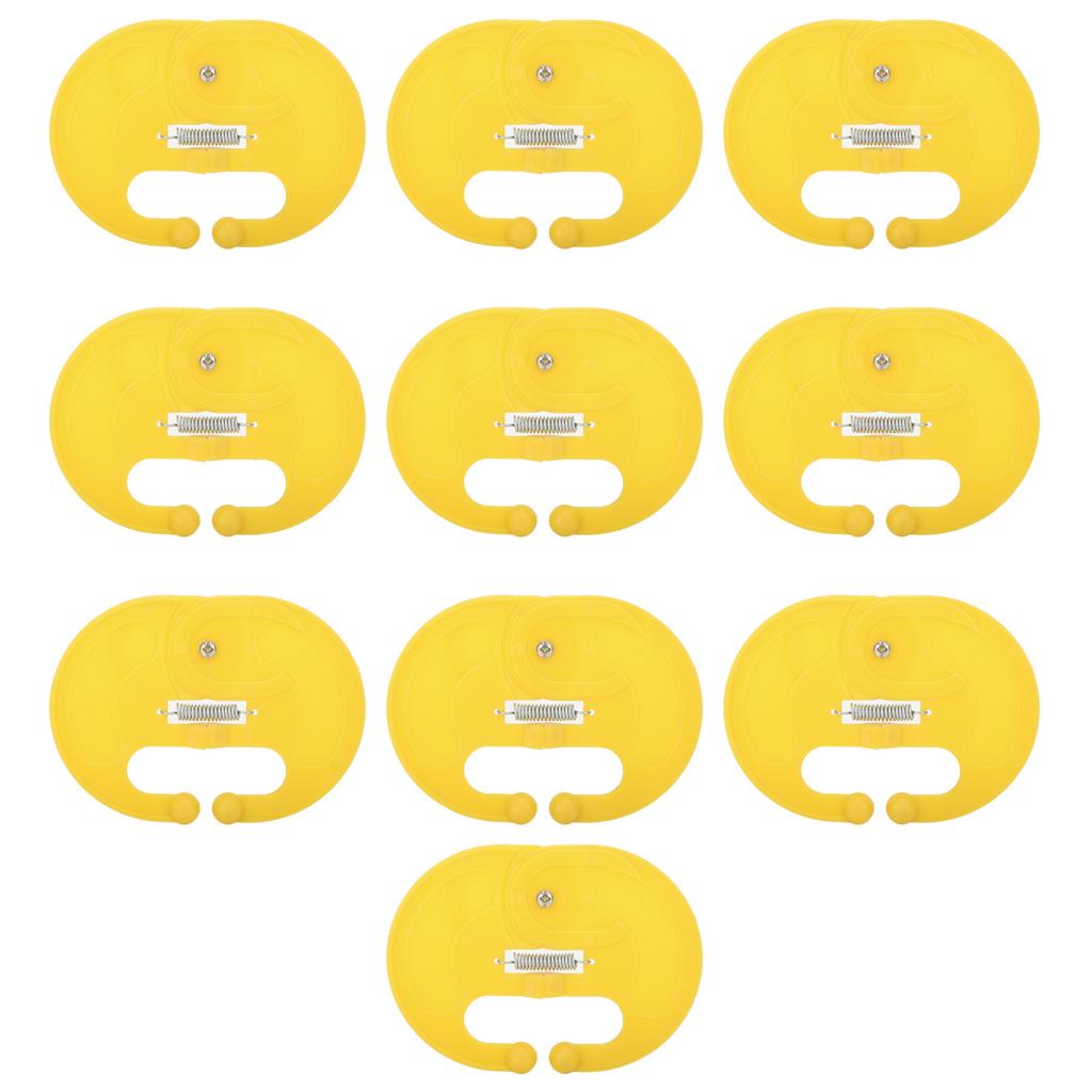 10 Pcs Calf Weaner Spring Lock High Tensile Strength Lengthened Widened PP Calf Nose Thorn Milk