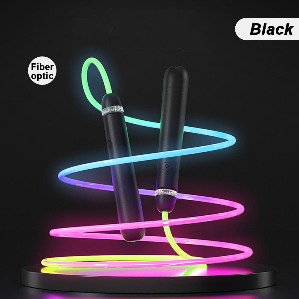 Children's Colorful Luminous Skipping Rope Type-C Rechargeable Long-Lasting Color-Changing Skipping Rope Portable Fitness Equipment