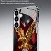Golden Eagle Diamond Pattern Tempered Glass Phone Case Suitable for Samsung GalaxyS26 S25 S24 S22 S21 S20FE/Ultra/Plus Anti Drop