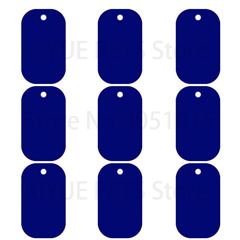 Professional 100Pcs Dog Tag Military Pet Id Tags Aluminum Name Pendant Blank Dog Tags Personalized Customized Dog Tag