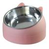 Practical Cat Bowls Non-slip Base Pets Puppy Cats Food Drink Water Feeder Neck Protection Dish Pet Bowl 200ml 15 Degrees Tilted