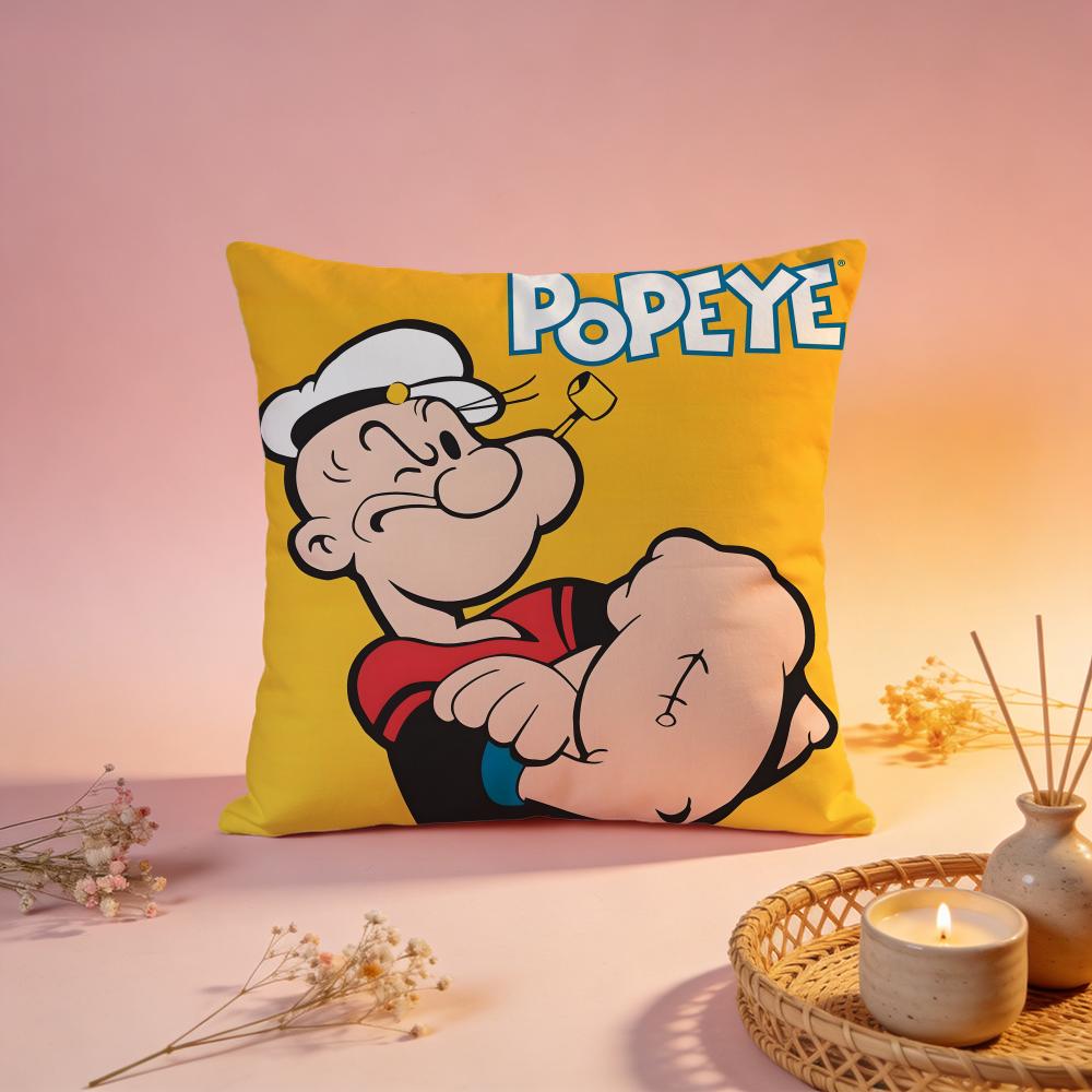 Stylish PPopeye the Sailorful Cushion Cover Comfortable Durable Pillow Cover MultiScene for Home Office Car Sofa