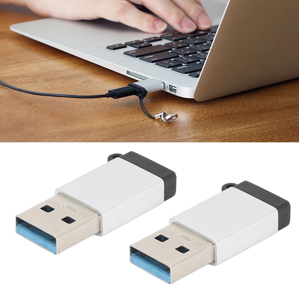 Adapter USB3.0 to TypeC USB C to USB OTG Plug Play Conversion Head for Data  (Black )