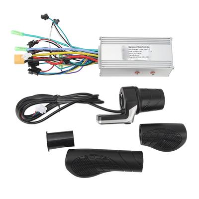 36V 48V 1000W 38A Sine Wave 3 Mode Brushless Controller 124DX Half Twist Throttle Grip with Panel for Electric Bike