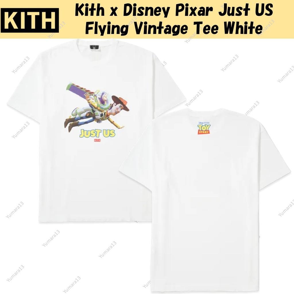 Kith X  Pixar Just Us Flying Vintage Tee White