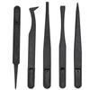 Haishidike HKQS-179 Anti-Static Carbon Fiber Tweezer Set