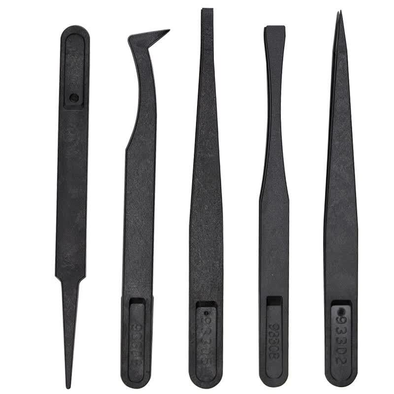 Haishidike HKQS-179 Anti-Static Carbon Fiber Tweezer Set
