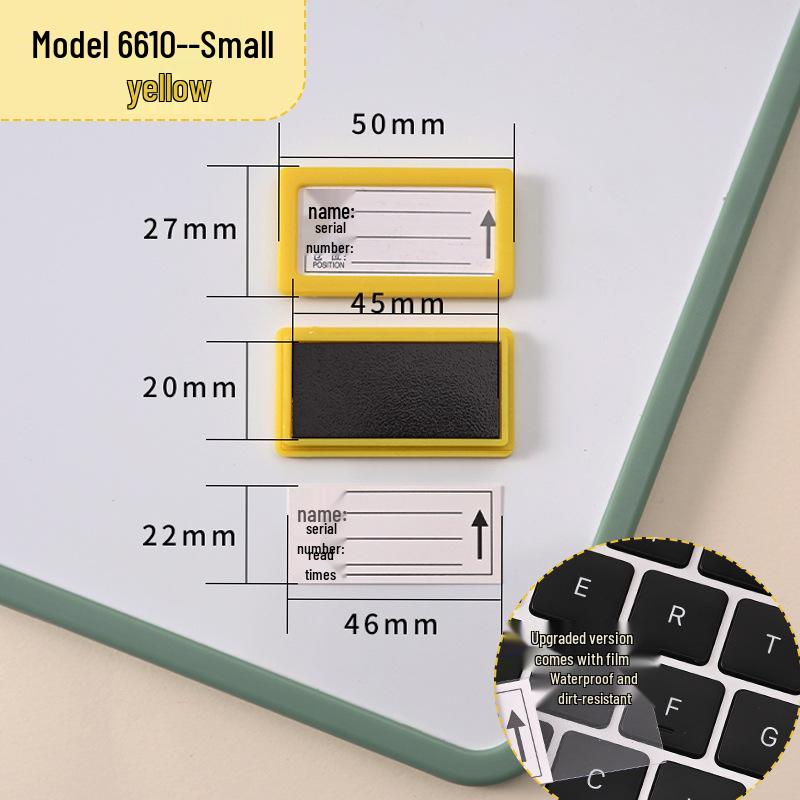 Magnetic Label Holder for Whiteboard & File Cabinets - Warehouse & Partition Name Sign Stickers