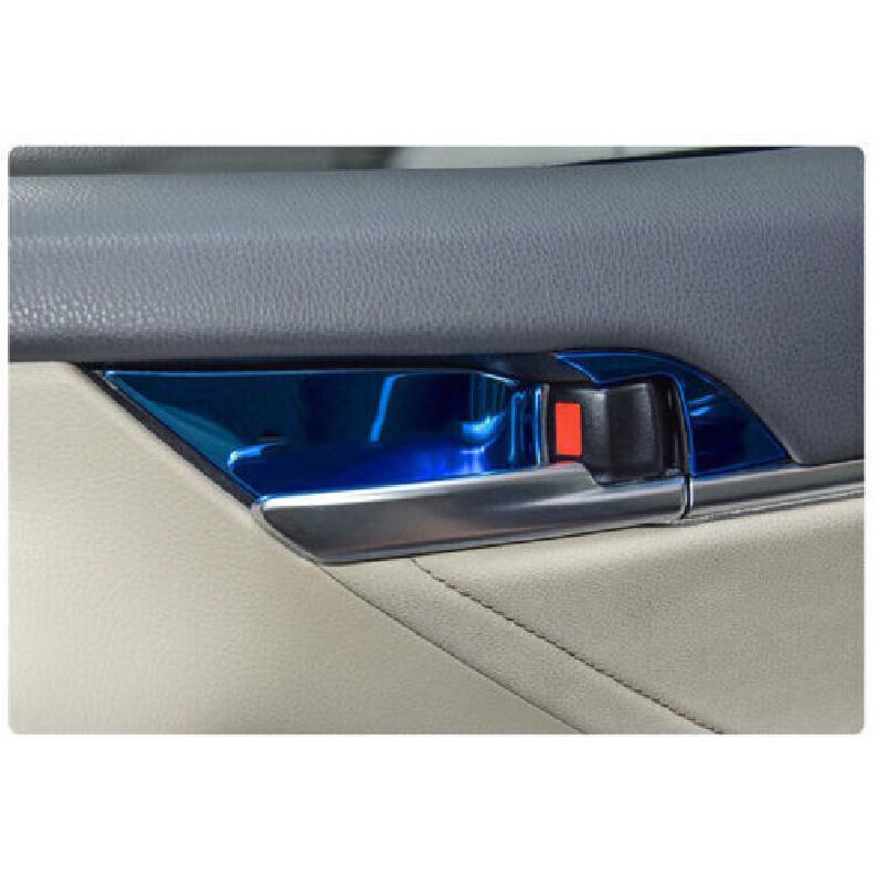 Blue Steel Interior Triangle Cover Trim For Toyota Camry Door Bowl 2018-