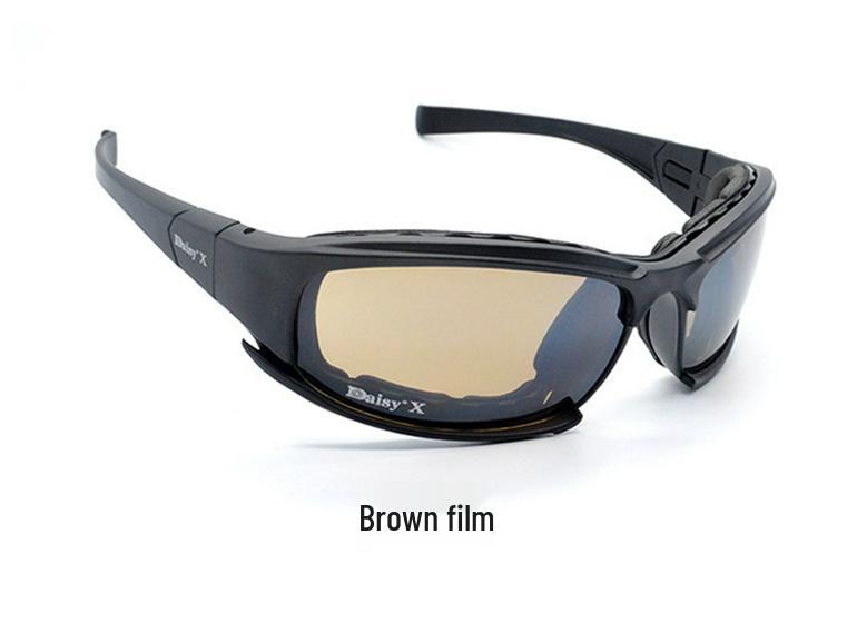 Militärische taktische polarisierte Brille - US Daisy x7 für Nachtsicht & Motorradfahren