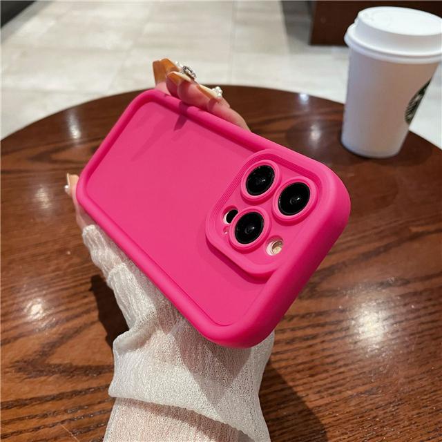 Pro iPhone 15 Pro Max Luxusní Candy Tekutý Silikonový Rám Pouzdro na Telefon Pro iPhone 11 12 13 14 15 16 Plus X XR Ochranný Kryt Objektivu