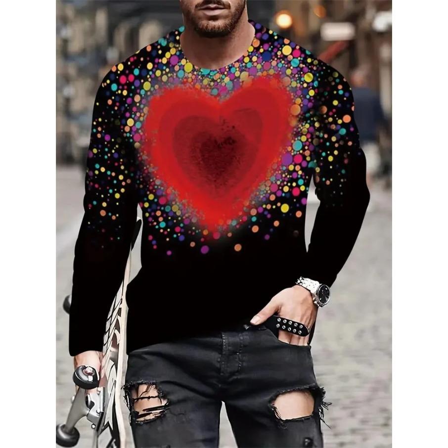Outdoor Street Fashion Crewneck Men's Long Sleeve T-shirt Autumn New Letter Print Casual Long Sleeve Daily Casual Men's Top