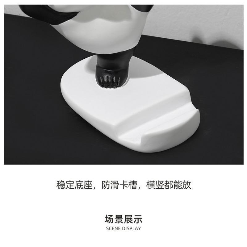 Cartoon Panda Stand for Mobile Phones and Tablets Universal Lazy Artifact Fun and Cute Decorative Ornaments