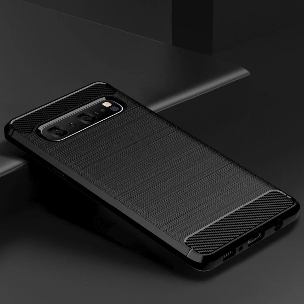 Puzdro pre Samsung Galaxy S25 S24 S23 S22 S21 S20 FE Plus Ultra S10 5G S10E S24FE S23FE S21FE Zadný kryt TPU z uhlíkových vlákien