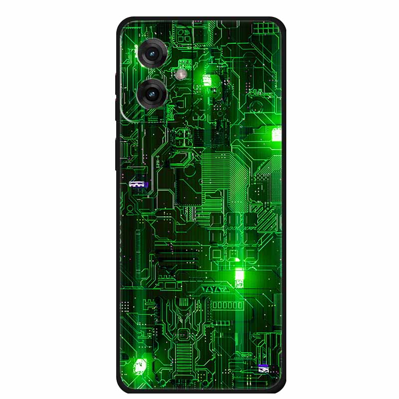 Etui do Motorola Moto G55 5G Luksusowe Miękkie Silikonowe TPU Tylna Osłona Etui na Telefon dla MotoG55 Ochronne Odporne na Wstrząsy Kolorowe Fundas
