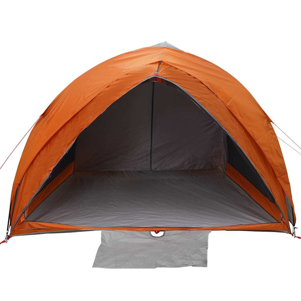 Tunnel Tent with Grey and Orange Roof 410 x 285 x 198 cm Taffeta