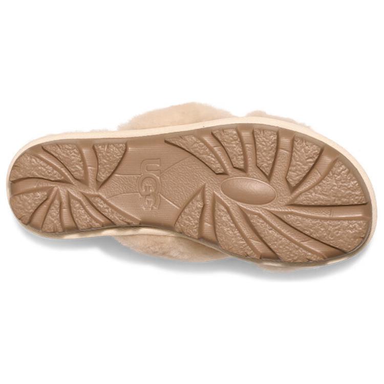 UGG Fluff Fashionable Minimalist Comfortable Slip-On Sandals Women Sandals Beige 1107955-NAT