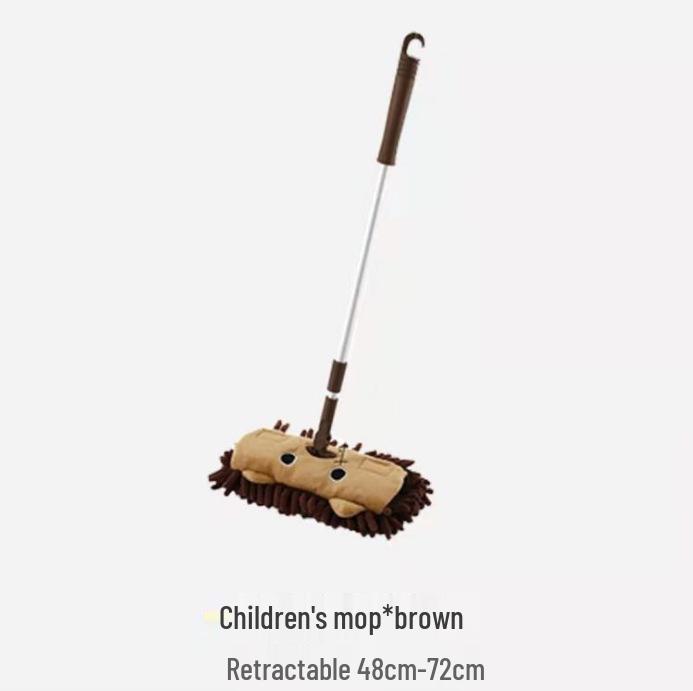 Kids' Cat-Themed Cleaning Set: Mini Broom, Dustpan, and Mop for Playhouse and School