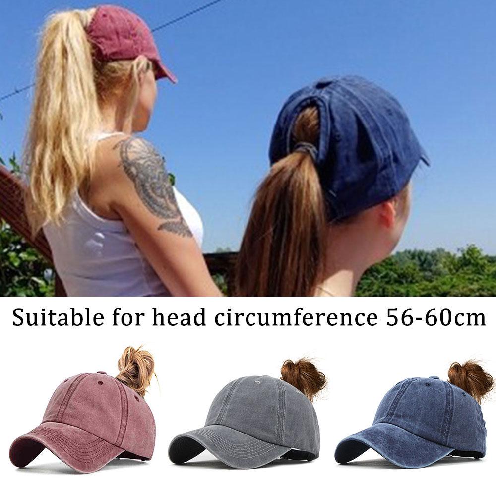 Buy Women Cotton Ponytail Baseball Hat 