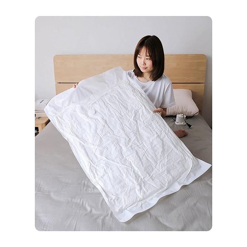 2025+ 10PCS Vacuum Storage Bags for Clothes Quilt Space Saver Vacuum Bags for Blanket Including