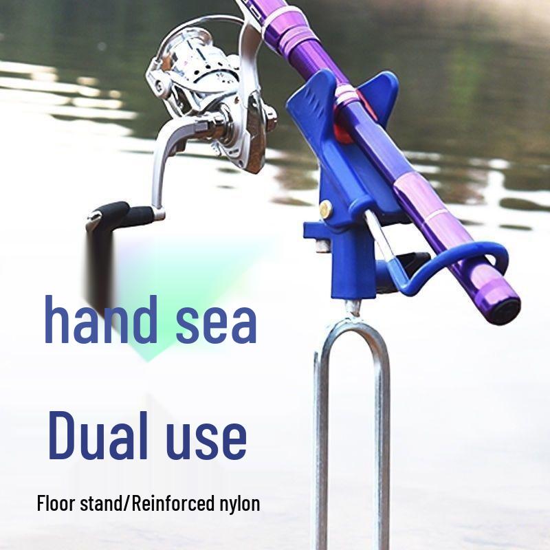 Universal Dual-Use Fishing Rod Holder Stand for Ground and Sea