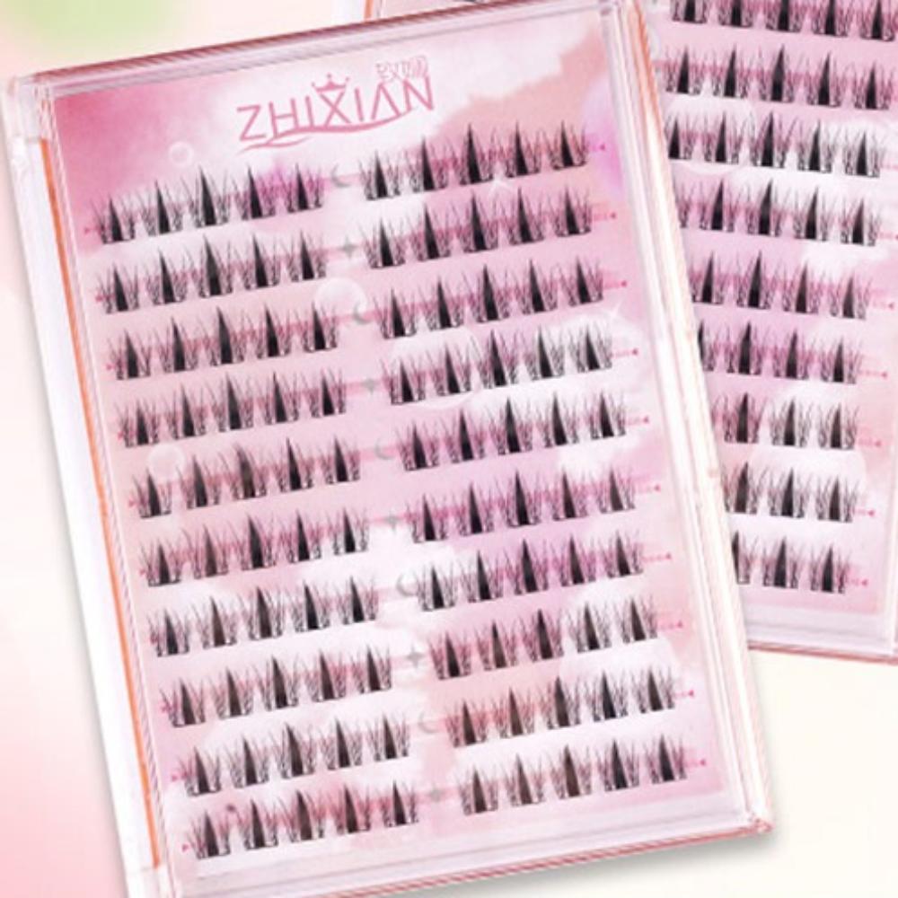 

With Jelly Glue Strips Segmented False Eyelashes Anime Cosplay Fake Lashes Party Supplies Type A