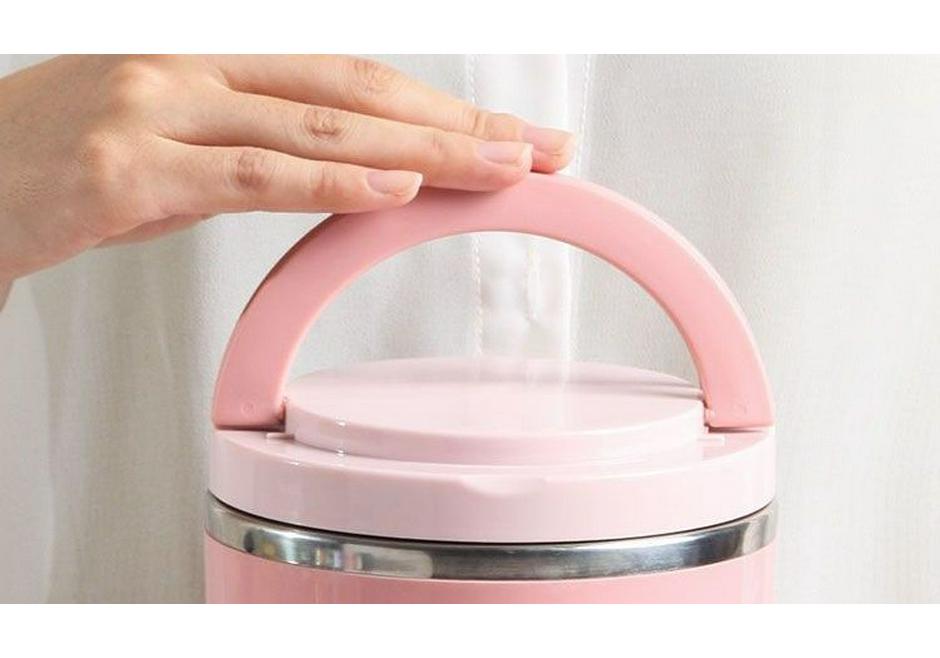 Multi-layer Insulated Stainless Steel Bento Lunch Box with Lid for Students & Office Workers