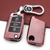 Carbon Fiber Key Case for Volkswagen Golf, Passat, Tiguan - Fits New & Old Models